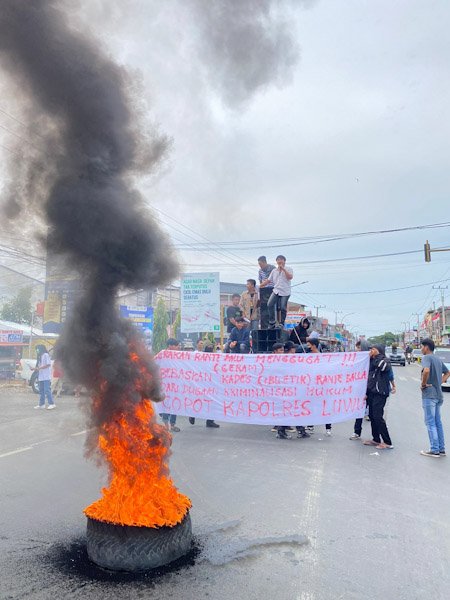 Demo Aliansi Mahasiswa di Luwu, Desak Kapolres Dicopot