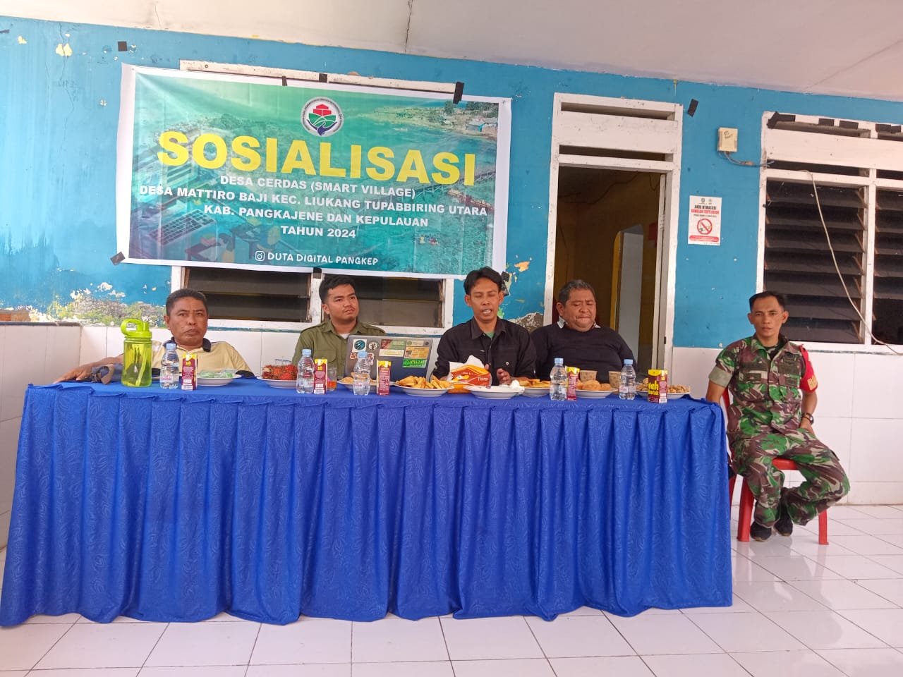 Pemerintah Desa Mattiro Baji Gelar Sosialisasi Desa Cerdas Bersama Duta Digital Kabupaten Pangkep