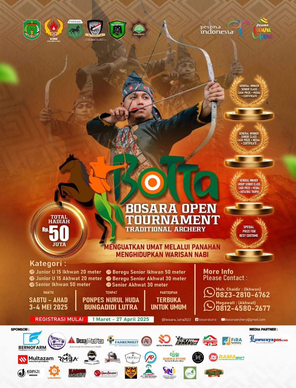 PONPES NURUL HUDA BUNGADIDI OPTIMIS DATANGKAN 500+ PARA ARCHER SE-INDONESIA