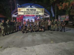 Banser Maros Bersama TNI-Polri Jaga Keamanan Perayaan Natal