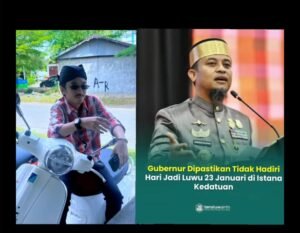 Absennya Gubernur Sulsel & Luka Konstitusional Luwu Raya, Oleh: Wismoyo Tja