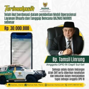 Jadi Sorotan Publik, IWO Minta Selidiki Dana Infaq Mobil Layanan Dhuafa Baznas Maros