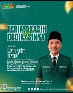 PW GP Ansor Sulsel Lakukan PAW, Irfandi Tak Lagi Jadi Pengurus